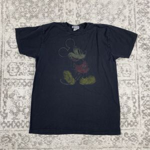 Vintage Mickey Mouse T Shirt Disney Parks Crew Neck Graphic Size Large